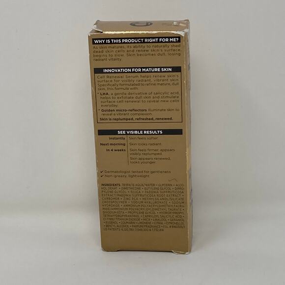 L'Oreal Paris Age Perfect Cell Renewal Golden Serum 1 oz Rare Loreal Treatment - Picture 7 of 8